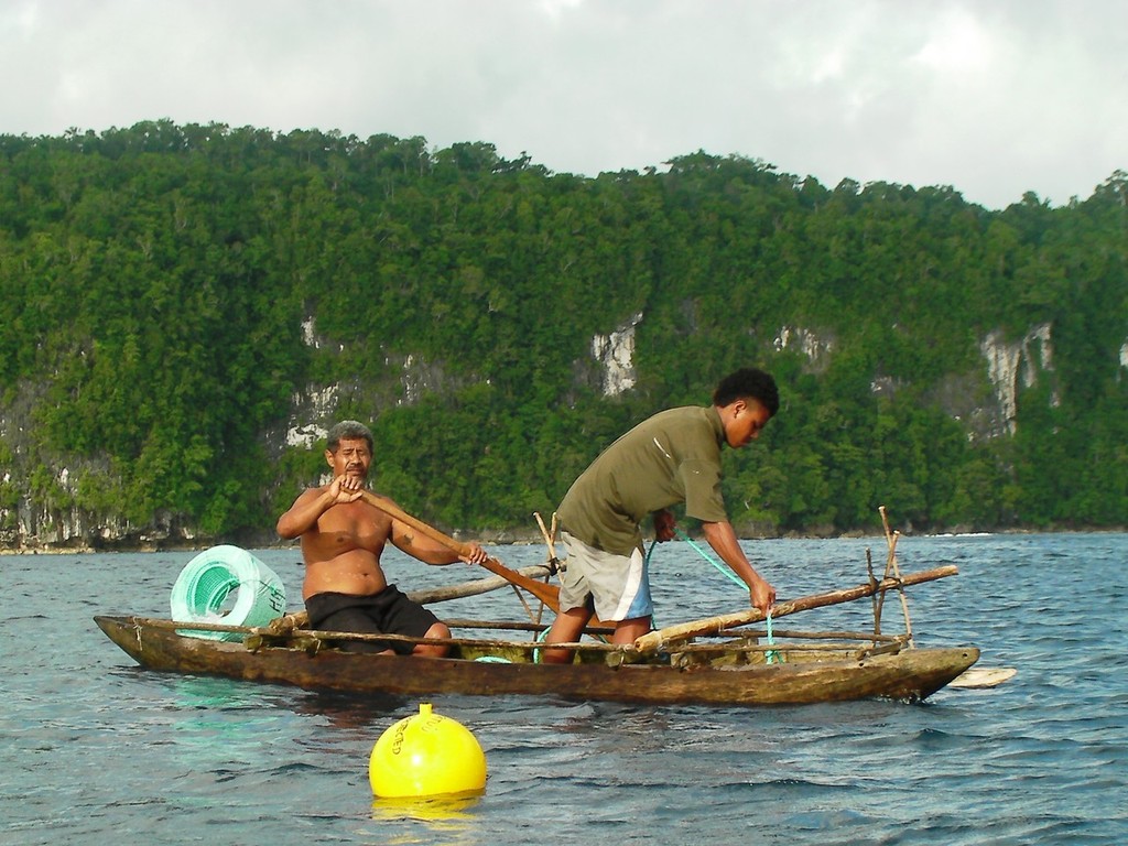 Solomons Temotu Province - noticed their drinking water getting saltier ©  SW